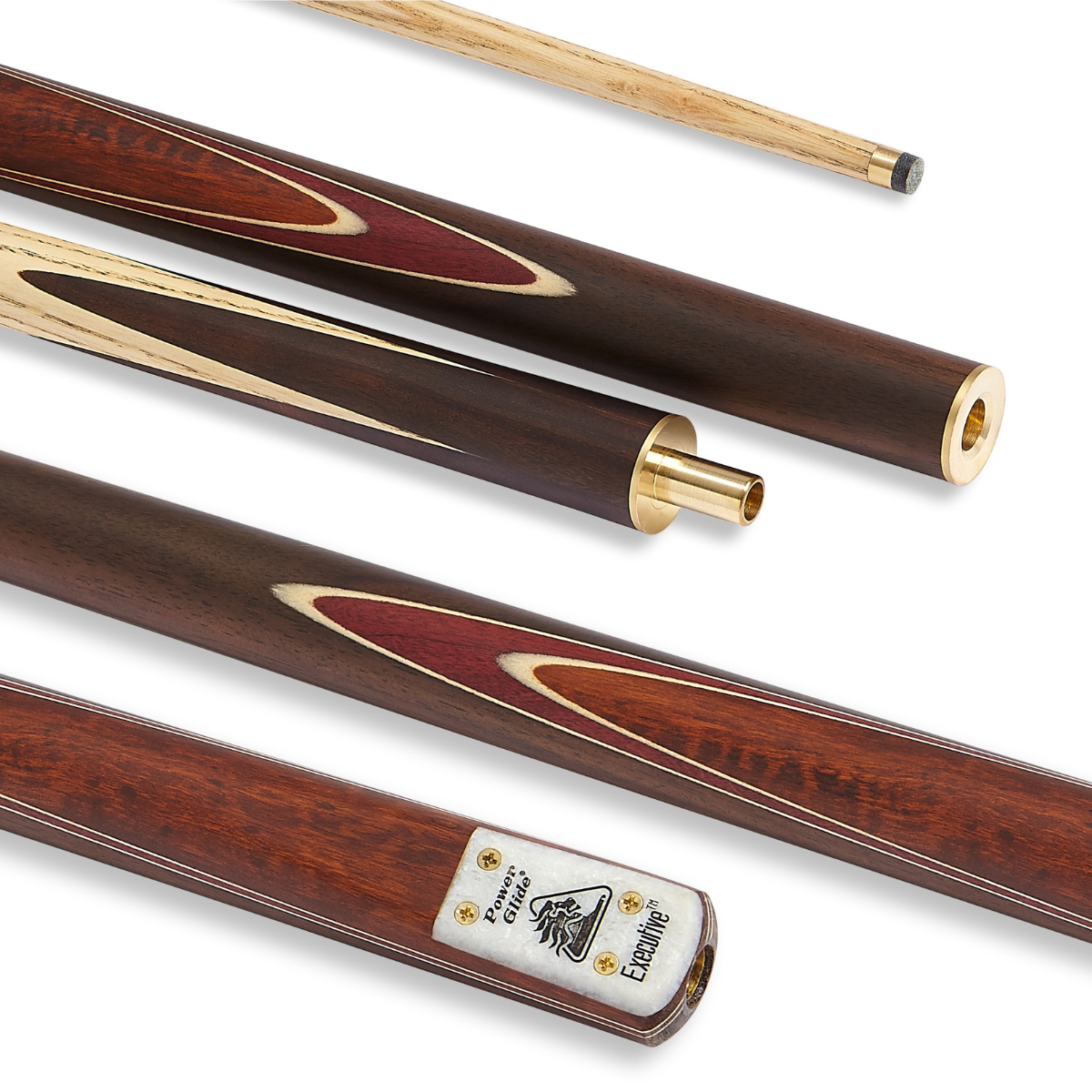 PowerGlide Snooker & Pool Cue 3/4 Jointed Executive 57" 145cm
