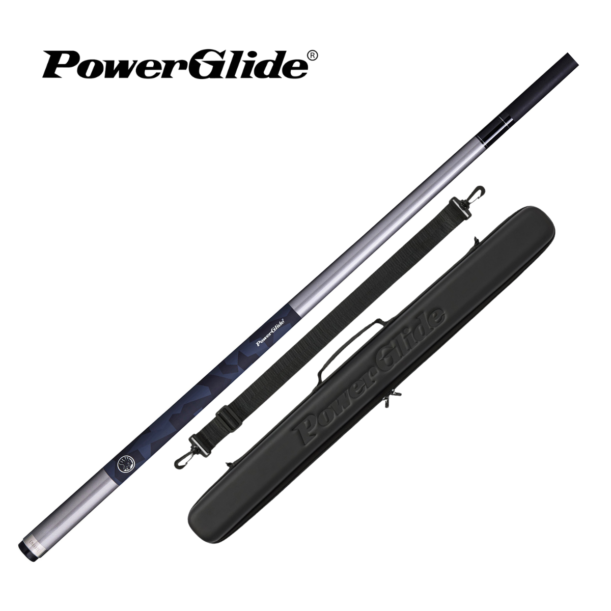 PowerGlide Snooker & Pool Cue Centre Jointed Emanate 3K Carbon Fibre 57" 145cm
