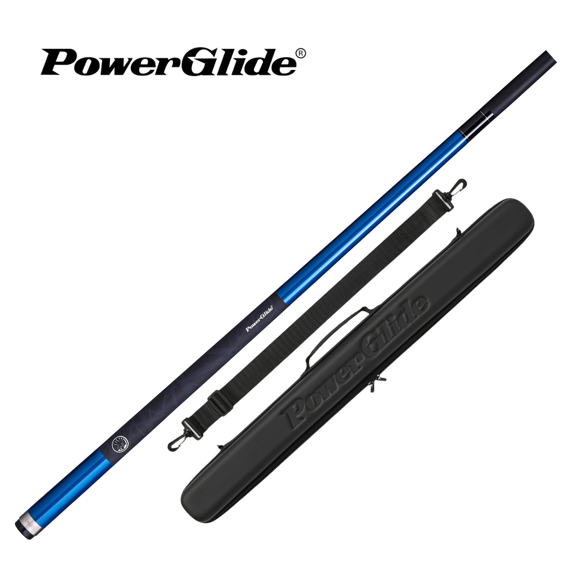 PowerGlide Snooker & Pool Cue Centre Jointed Emanate 3K Carbon Fibre 57" 145cm