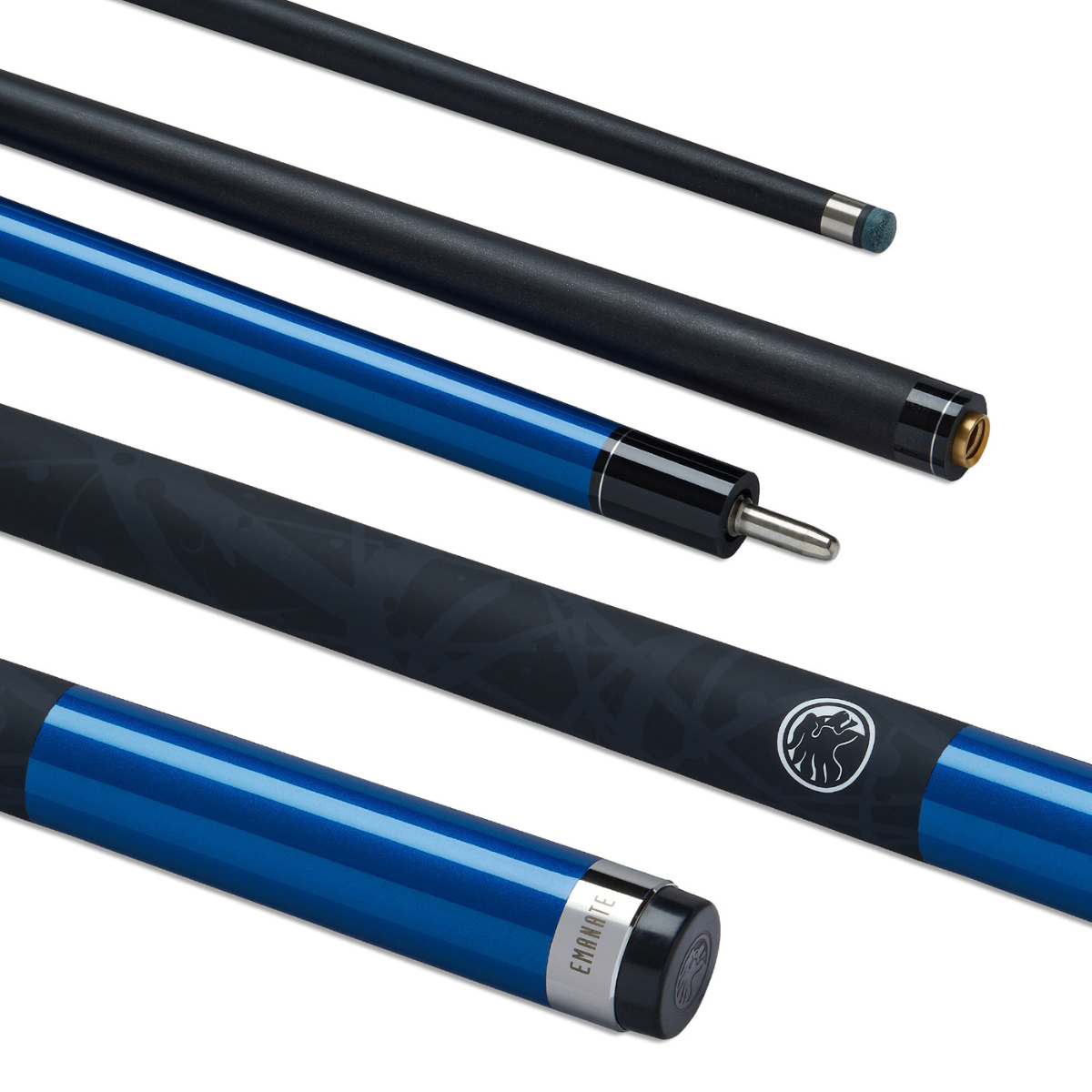 PowerGlide Snooker & Pool Cue Centre Jointed Emanate 3K Carbon Fibre 57" 145cm