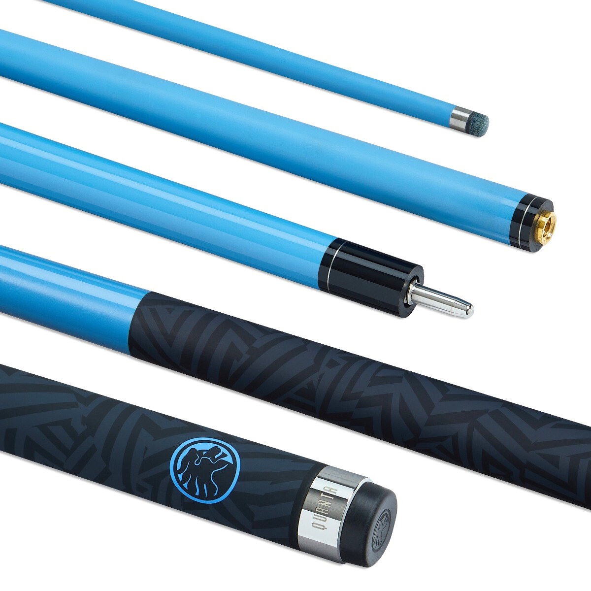 PowerGlide Snooker & Pool Cue Centre Jointed Quanta 3K Carbon Fibre 57" 145cm