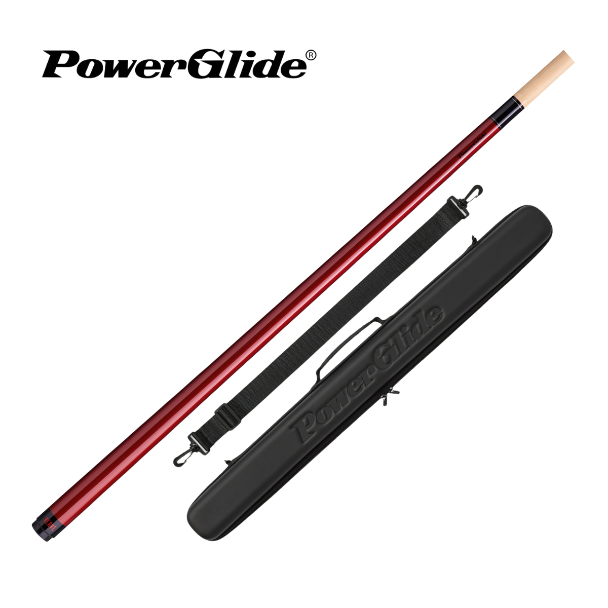 PowerGlide Snooker & Pool Cue Centre Jointed Verve 3K Carbon Fibre 57" 145cm
