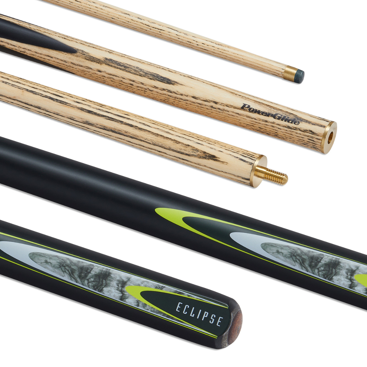 PowerGlide Snooker & Pool Cue Centre Jointed Eclipse 57" 145cm