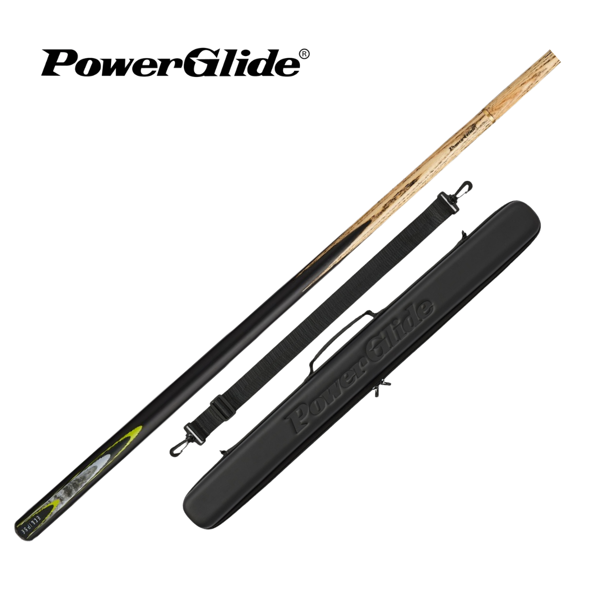 PowerGlide Snooker & Pool Cue Centre Jointed Eclipse 57" 145cm