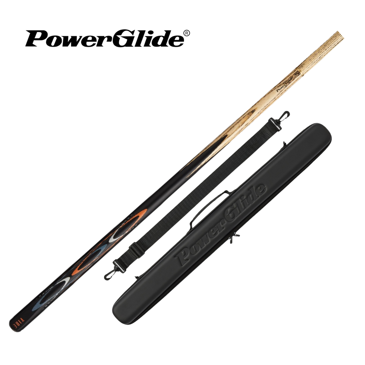 PowerGlide Snooker & Pool Cue Centre Jointed Vibe 57" 145cm