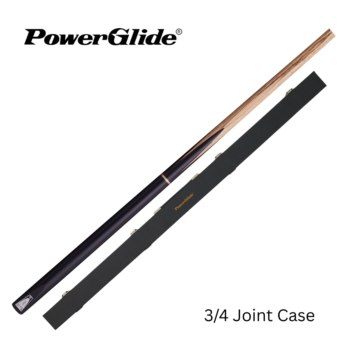 PowerGlide Snooker & Pool Cue Centre Or 3/4 Jointed Asas 57" 145cm