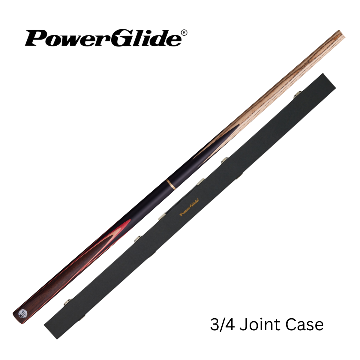 PowerGlide Snooker & Pool Cue Centre Or 3/4 Jointed Hampton 57" 145cm