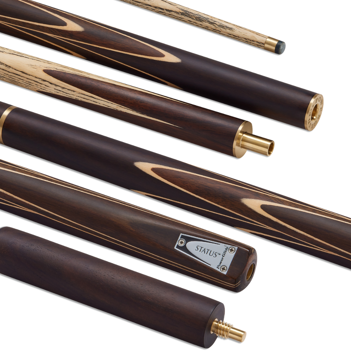 PowerGlide Snooker & Pool Cue Centre Or 3/4 Jointed Status 57" 145cm