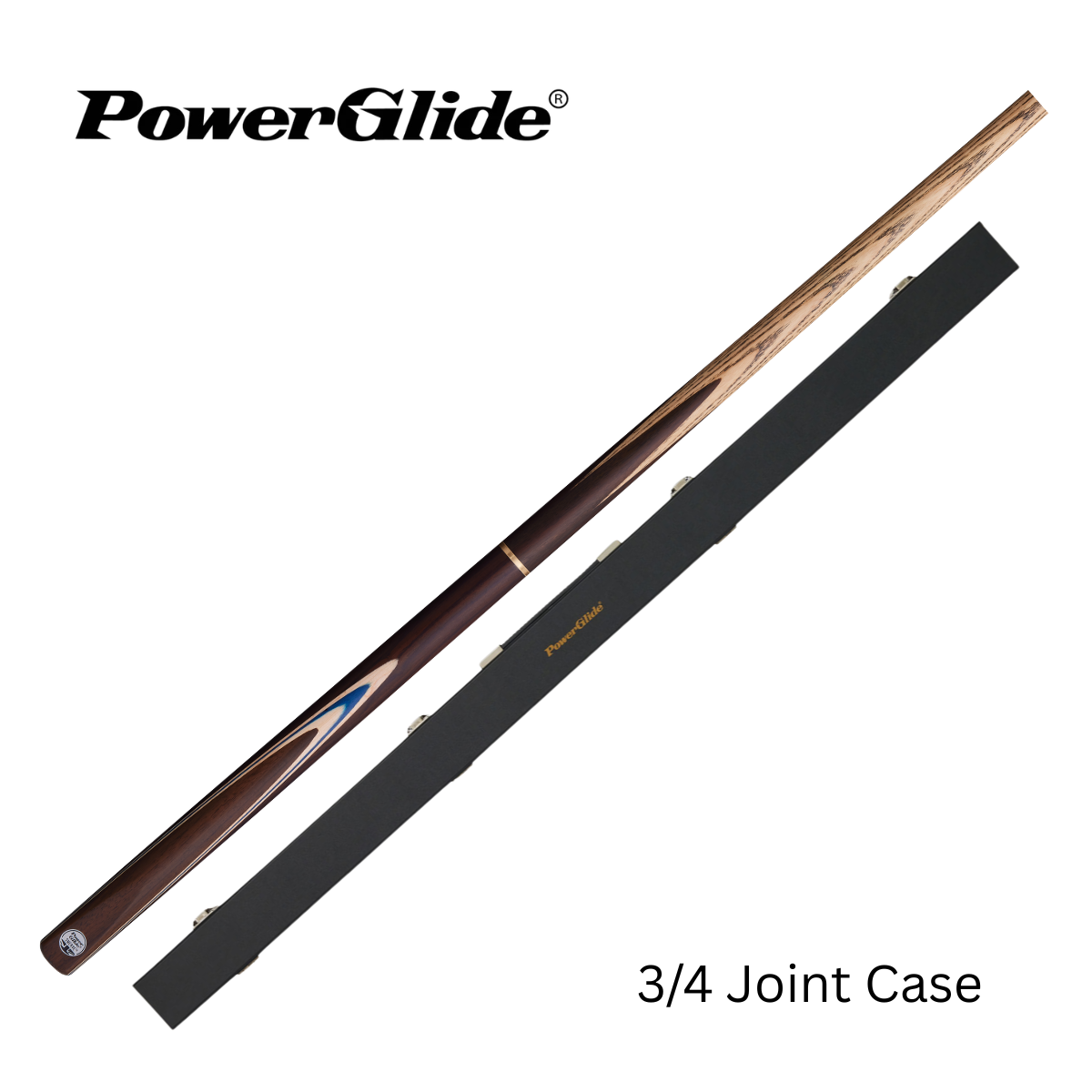 PowerGlide Snooker & Pool Cue Centre Or 3/4 Jointed Swerve 57" 145cm