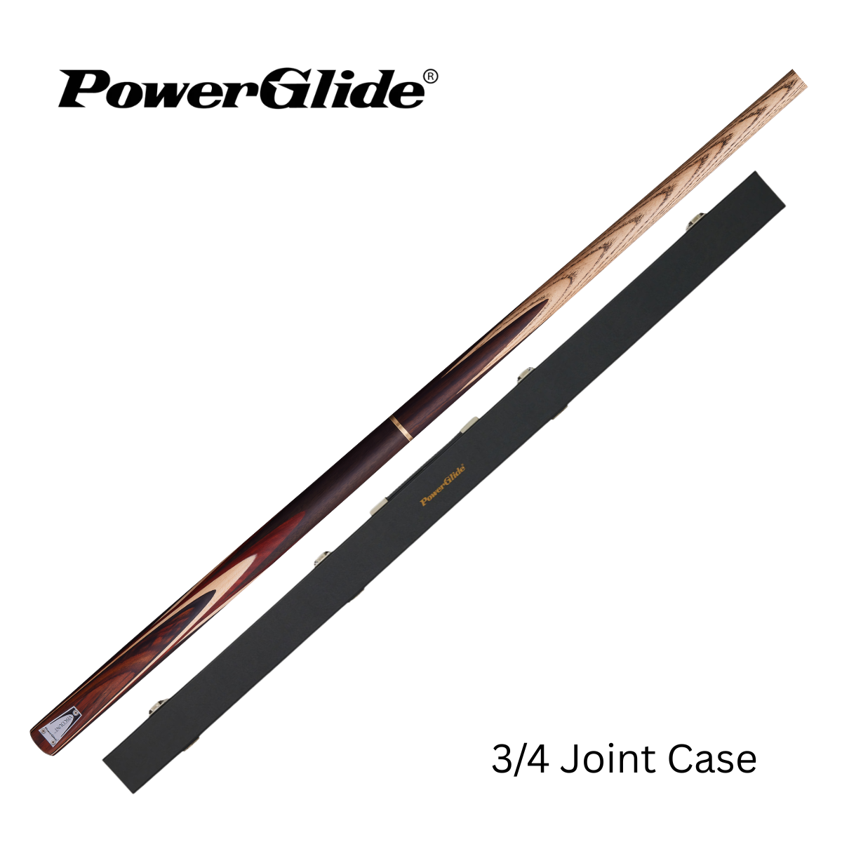 PowerGlide Snooker & Pool Cue Centre Or 3/4 Jointed Viscount 57" 145cm