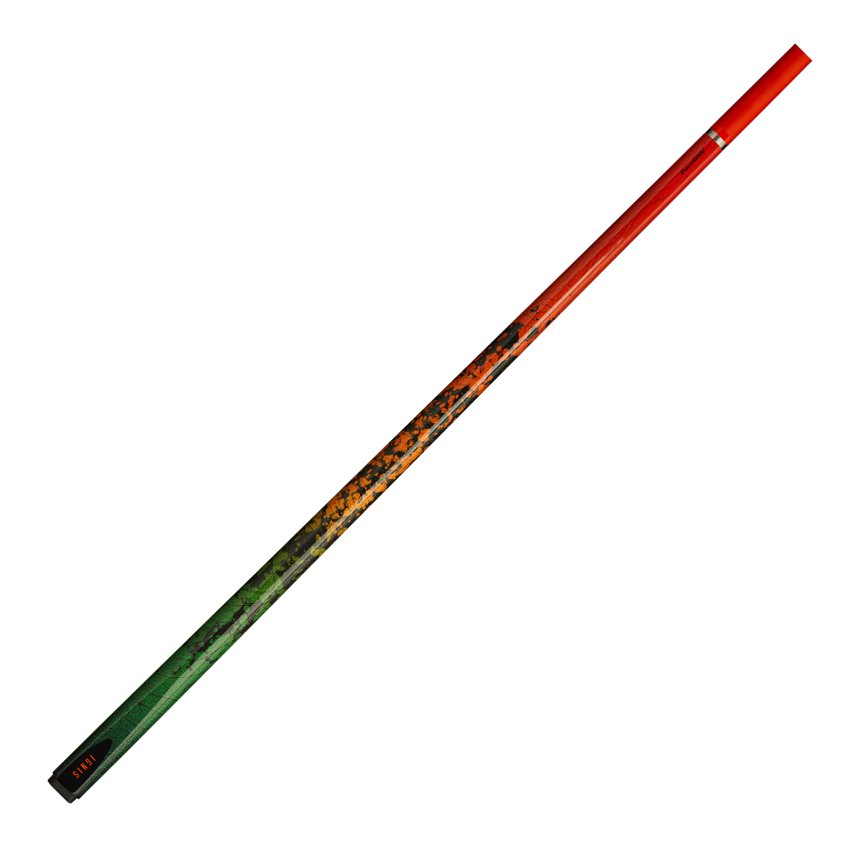 PowerGlide Snooker & Pool Cue Centre Jointed 3K Carbon Fibre Ignis Orange 57" 145cm