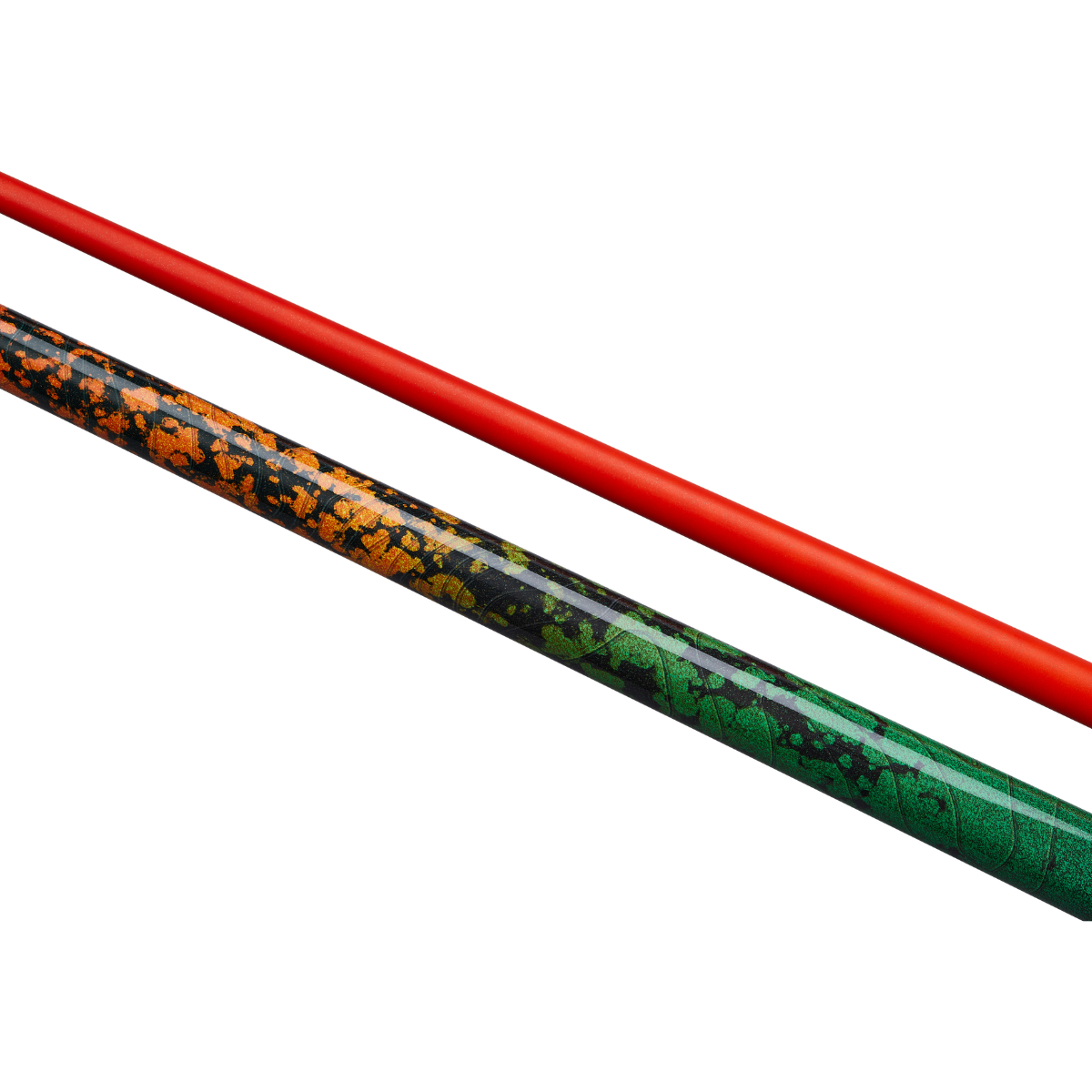PowerGlide Snooker & Pool Cue Centre Jointed 3K Carbon Fibre Ignis Orange 57" 145cm
