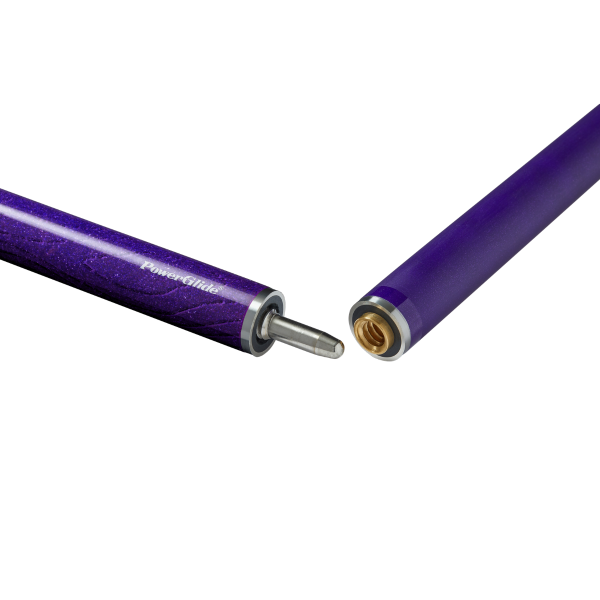 PowerGlide Snooker & Pool Cue Centre Jointed 3K Carbon Fibre Ignis Purple 57" 145cm