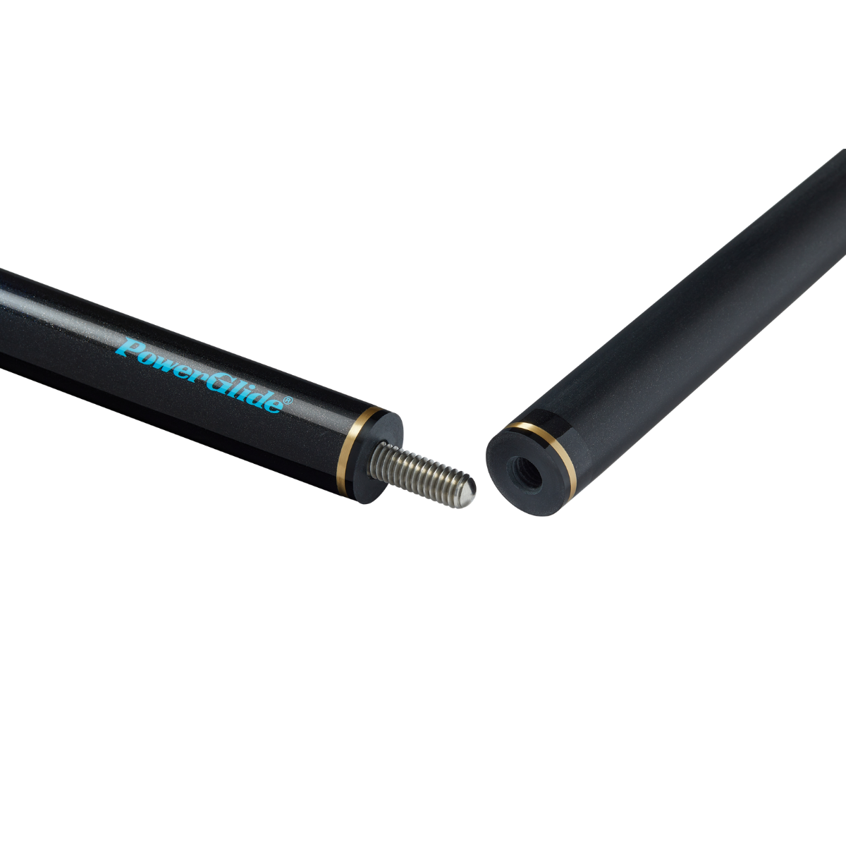 PowerGlide Snooker & Pool Cue Centre Jointed 3K Carbon Fibre Aramid Blue 57" 145cm