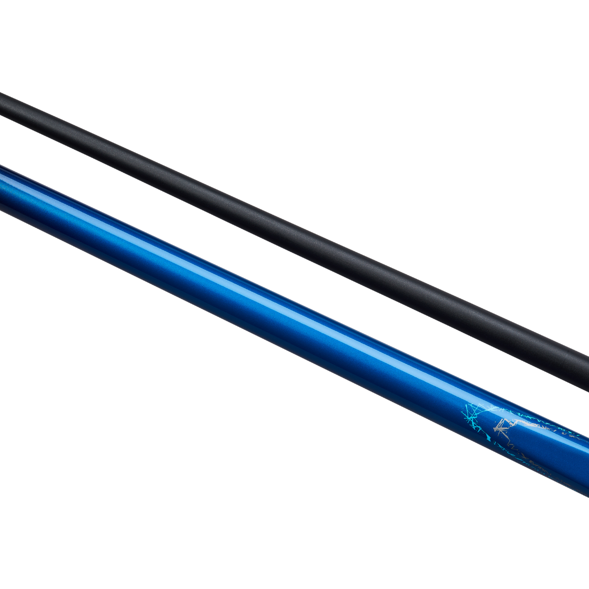 PowerGlide Snooker & Pool Cue Centre Jointed 3K Carbon Fibre Aramid Blue 57" 145cm