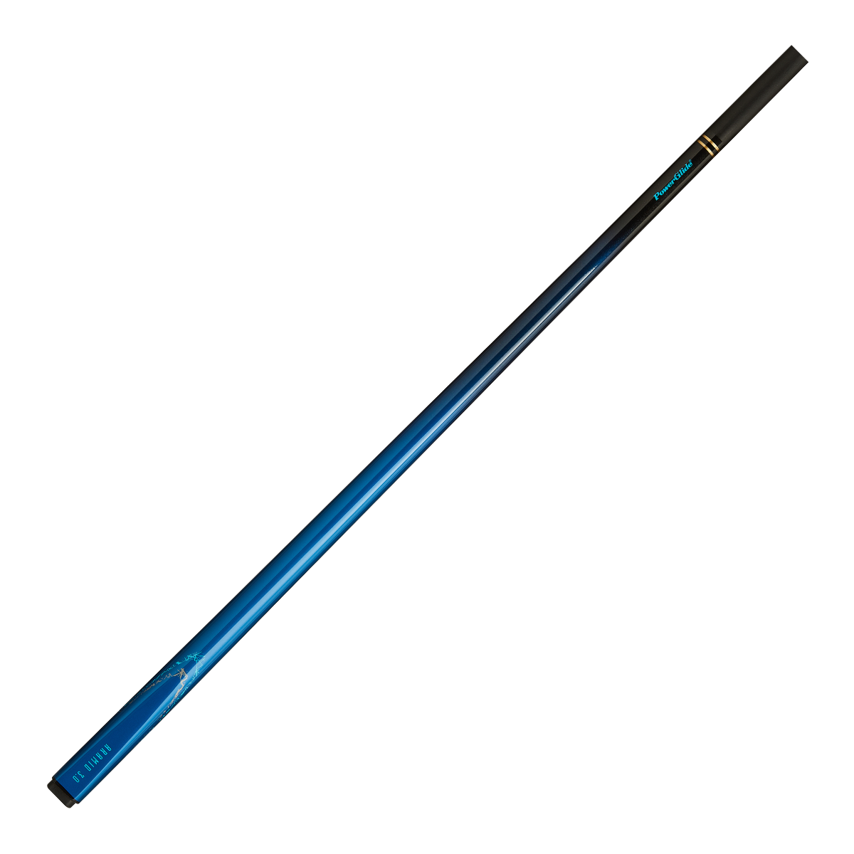 PowerGlide Snooker & Pool Cue Centre Jointed 3K Carbon Fibre Aramid Blue 57" 145cm