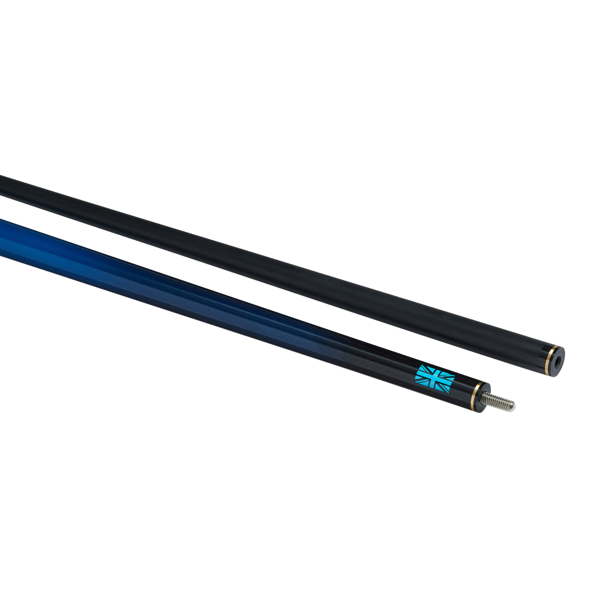 PowerGlide Snooker & Pool Cue Centre Jointed 3K Carbon Fibre Aramid Blue 57" 145cm