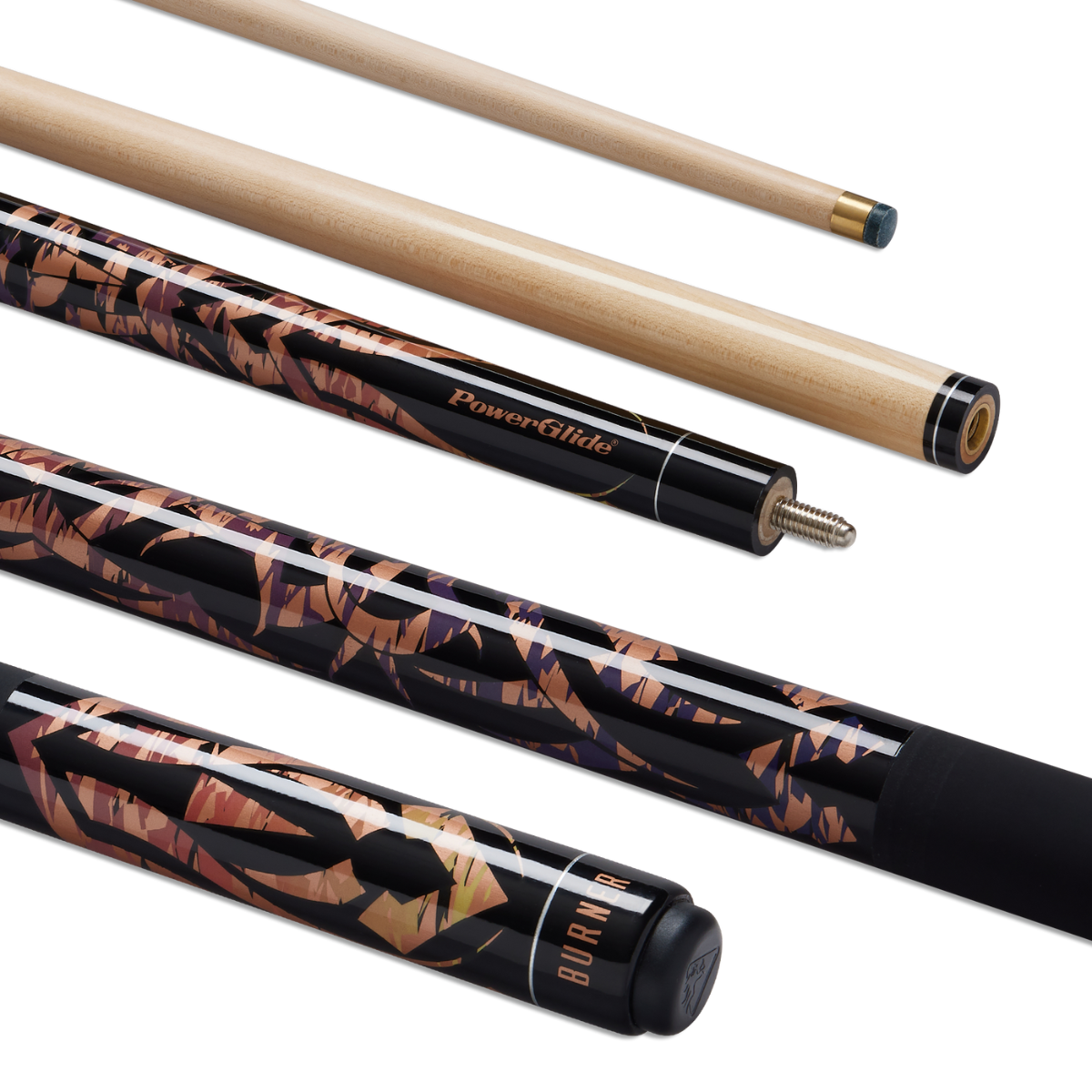 PowerGlide Snooker & Pool Cue Centre Jointed Burner 57" 145cm