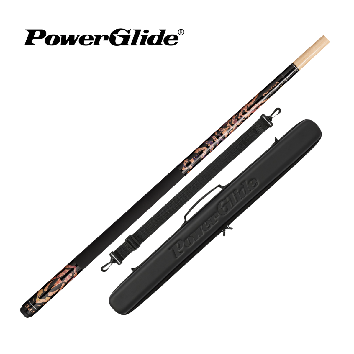 PowerGlide Snooker & Pool Cue Centre Jointed Burner 57" 145cm