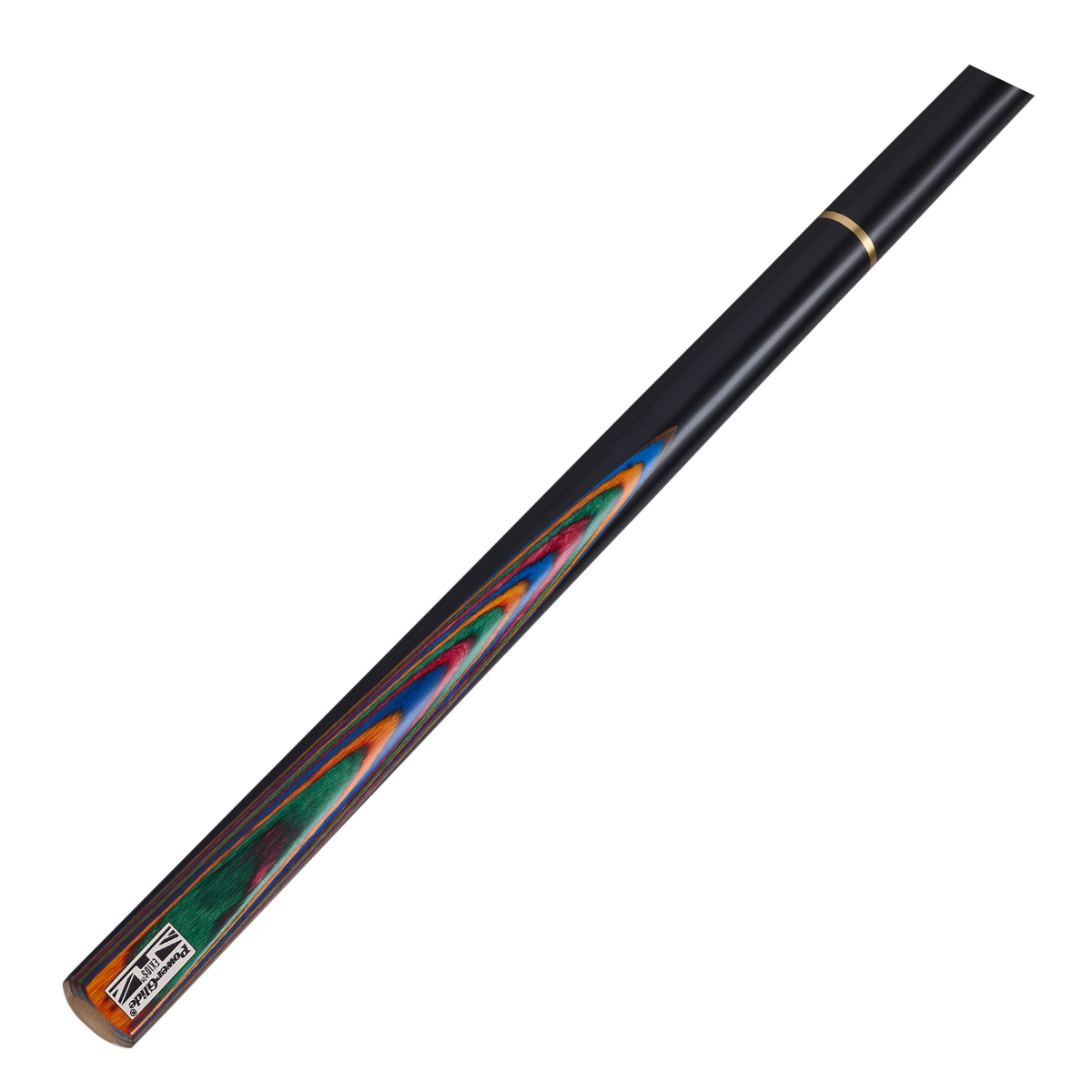 PowerGlide Snooker & Pool Cue 3/4 Jointed Exios Rainbow 57" 145cm