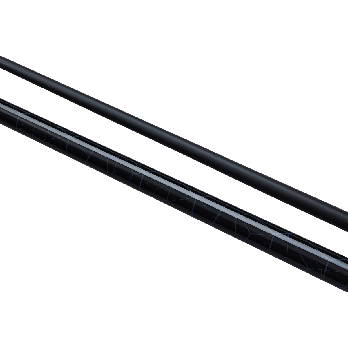 PowerGlide Snooker & Pool Cue Centre Jointed Noir Black 57" 145cm