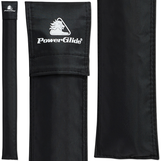 PowerGlide Soft Cue Case Sleeve Black For Centre Joint Snooker & Pool Cues 57"