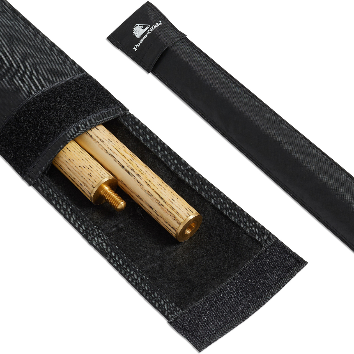 PowerGlide Soft Cue Case Sleeve Black For Centre Joint Snooker & Pool Cues 57"
