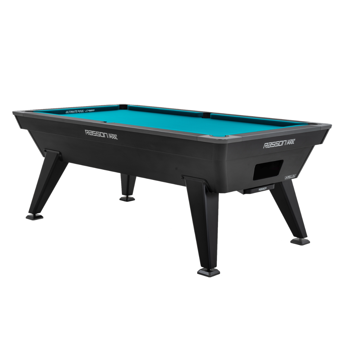 Rasson Apollo II English Pool Table 4rd Gen Tournament 7ft Black