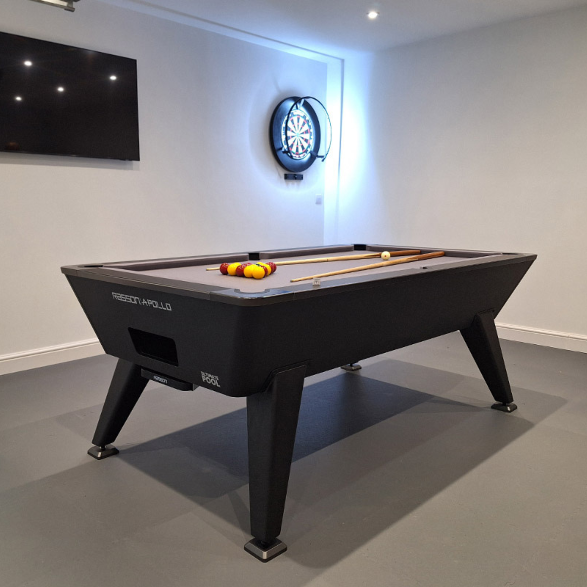 Rasson Apollo English Pool Table 3rd Gen Tournament 7ft Black