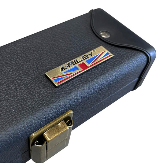 Riley Snooker & Pool Cue Hard Case 3/4 Joint Black - Holds 1 Cue