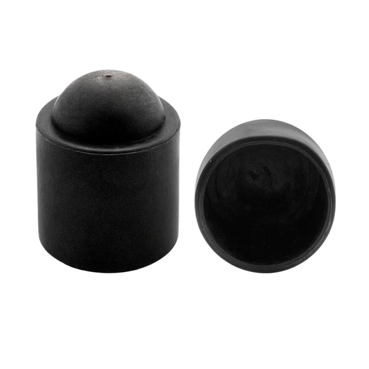Rubber Cue Butt Protector Black Push On