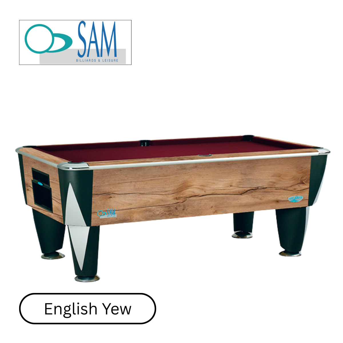 SAM Atlantic Champion English Pool Table Black Label Edition 6ft & 7ft