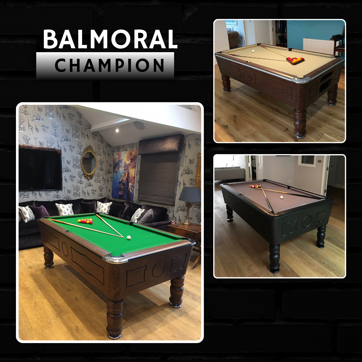 SAM Leisure English Pool Table Balmoral Champion 6ft Or 7ft