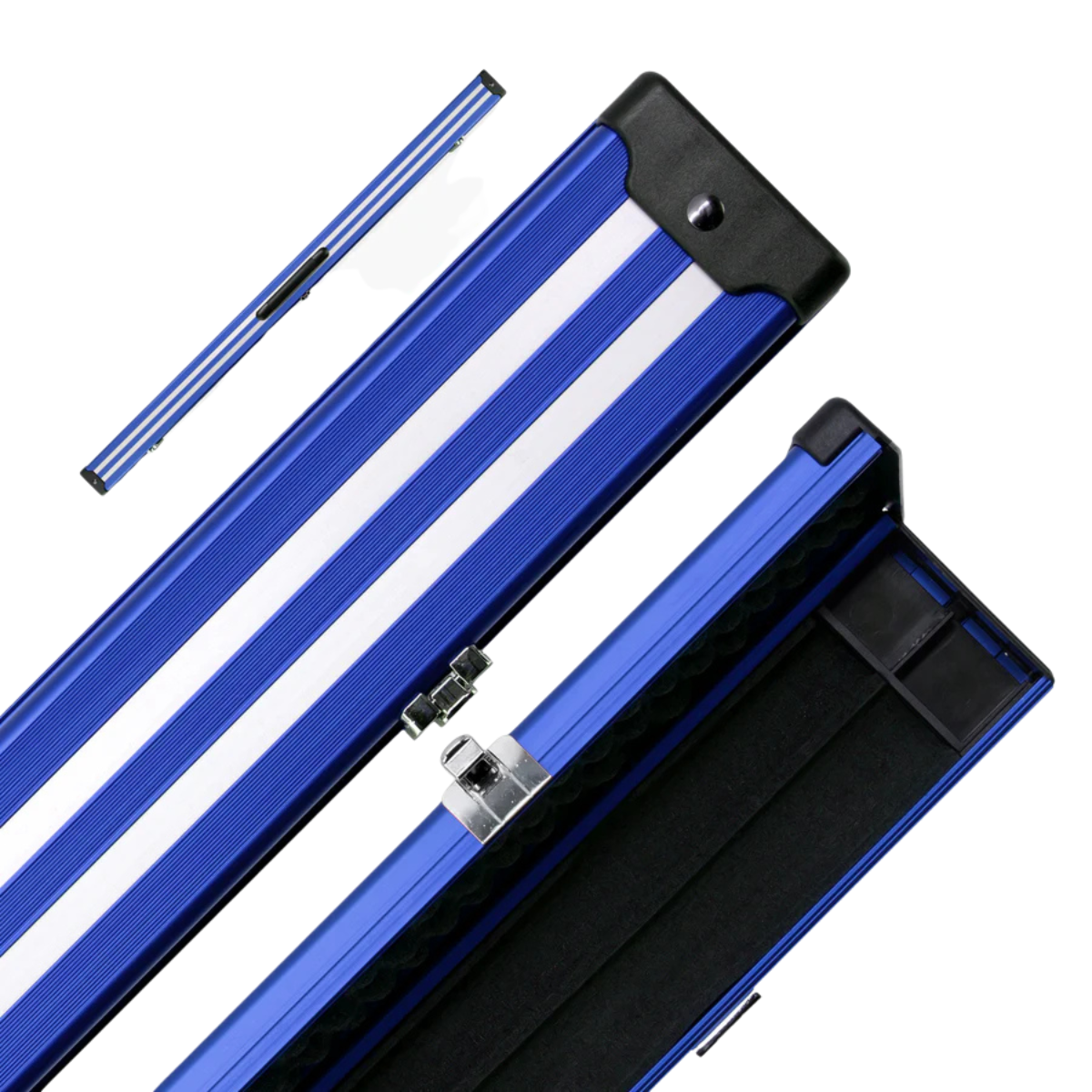 Pro Line Stripe Aluminium Snooker & Pool Hard Cue Case 3/4 Joint - Holds 1 Cue
