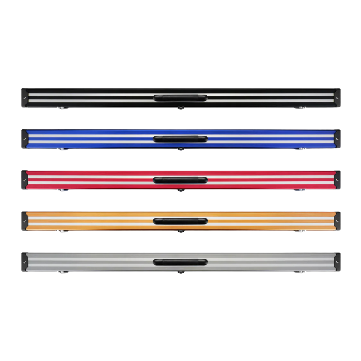 Pro Line Stripe Aluminium Snooker & Pool Hard Cue Case 3/4 Joint - Holds 1 Cue