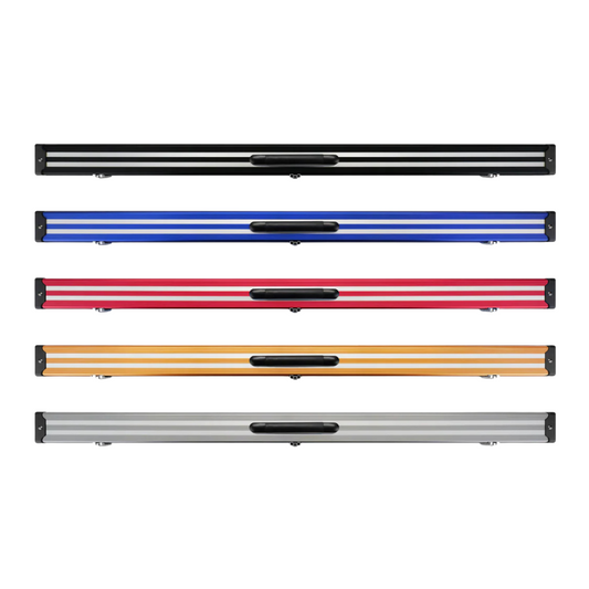 Pro Line Stripe Aluminium Snooker & Pool Hard Cue Case 3/4 Joint - Holds 1 Cue