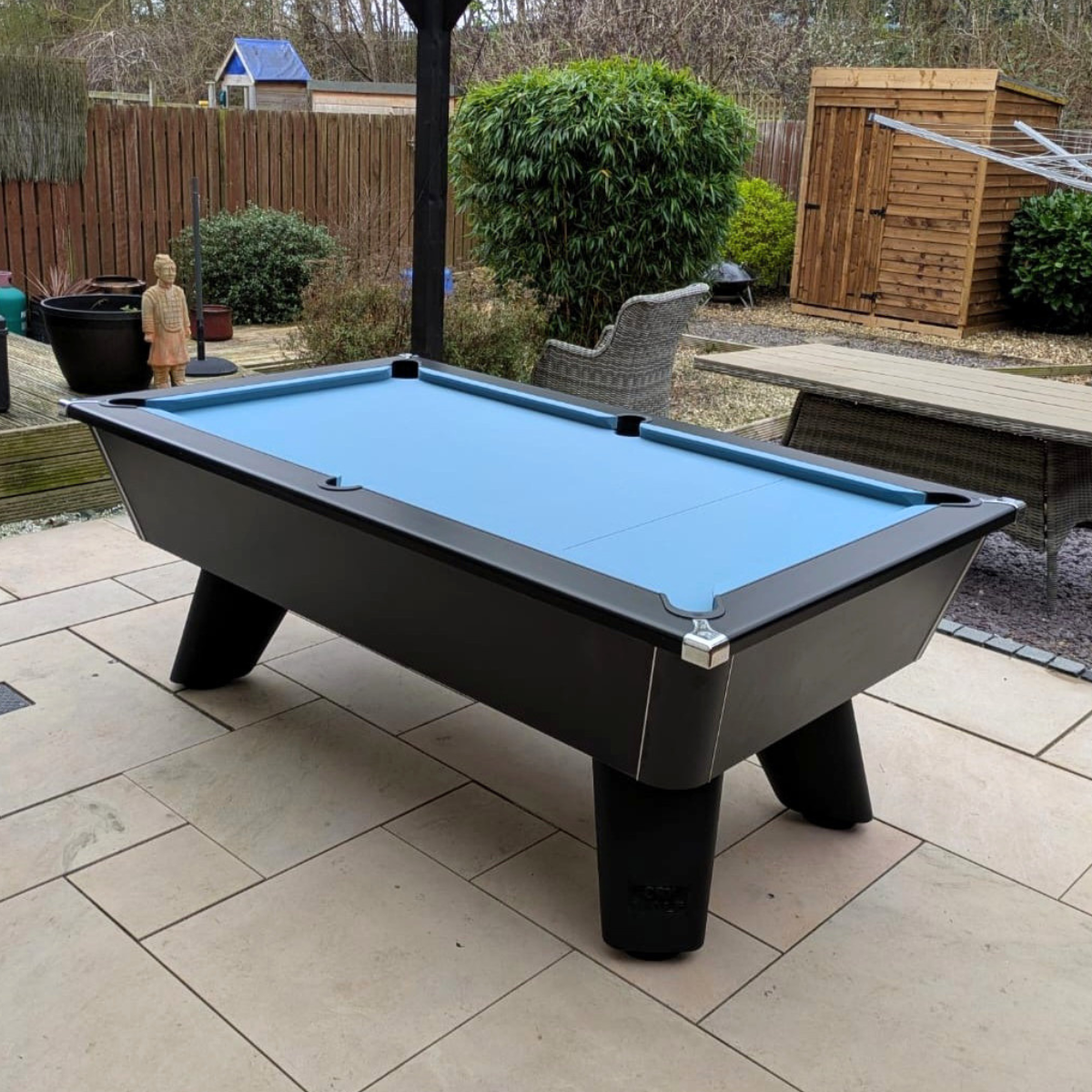 Cry Wolf Outdoor English Pool Table Black 6ft Or 7ft