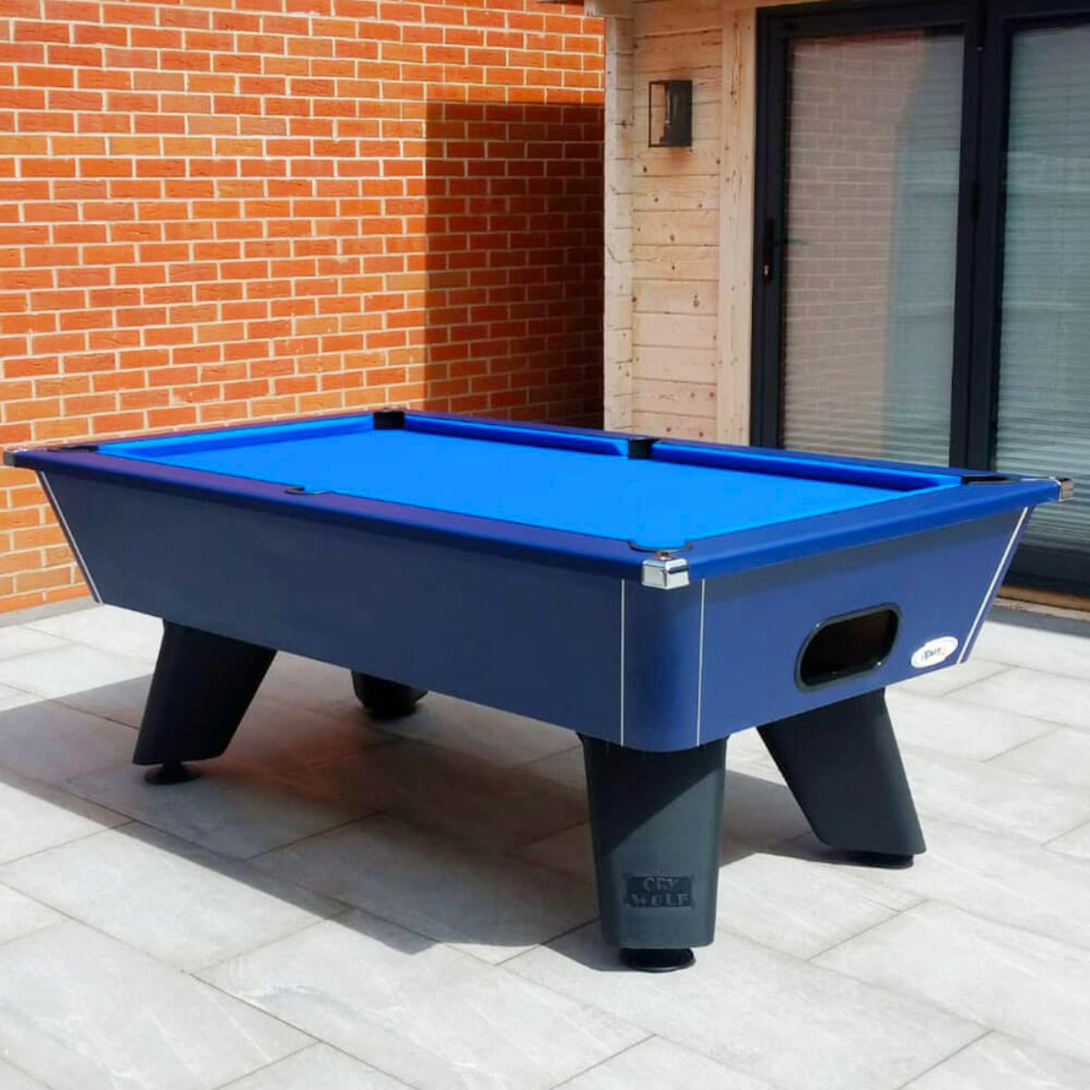 Cry Wolf Outdoor English Pool Table Midnight Blue 6ft Or 7ft
