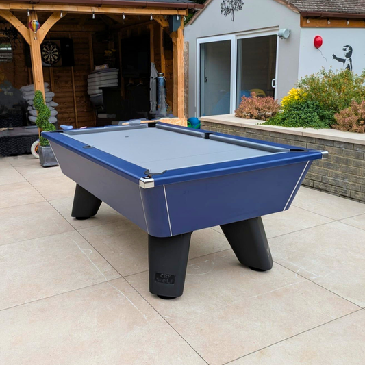 Cry Wolf Outdoor English Pool Table Midnight Blue 6ft Or 7ft