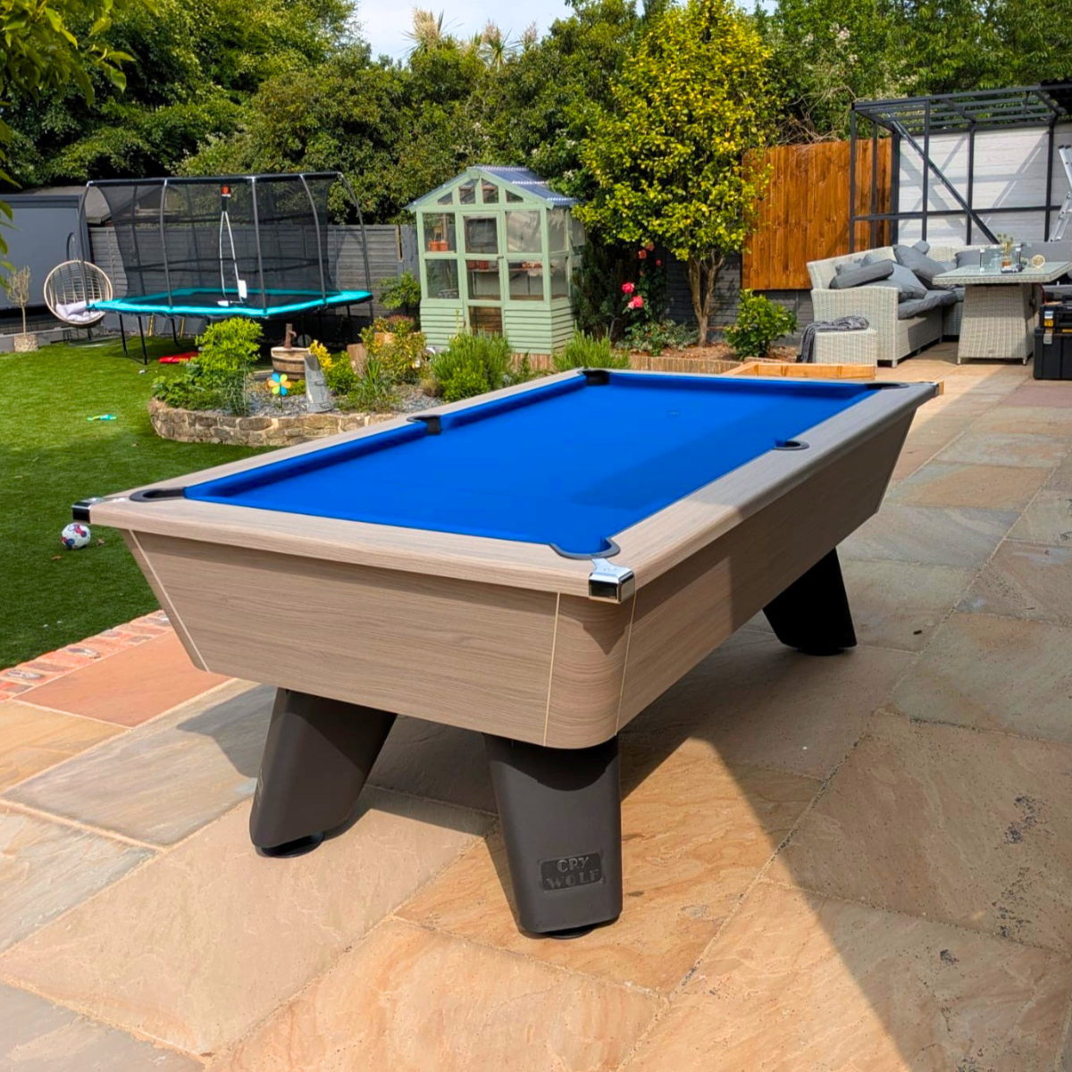 Cry Wolf Outdoor English Pool Table Driftwood 6ft Or 7ft