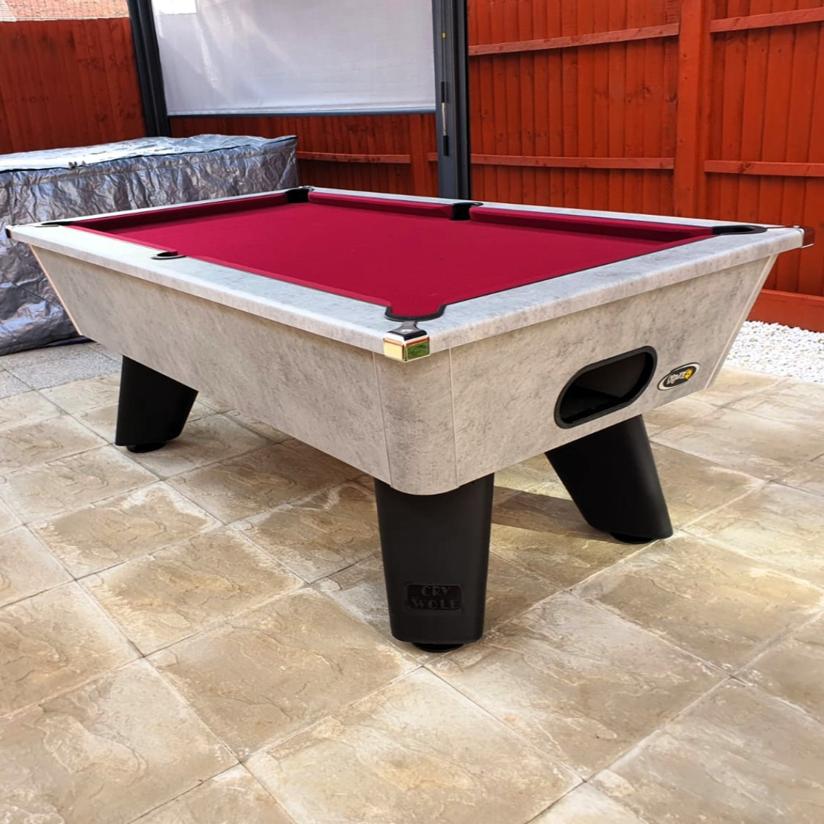 Cry Wolf Outdoor English Pool Table Urban Grey 6ft Or 7ft