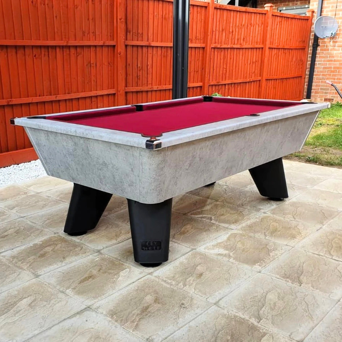 Cry Wolf Outdoor English Pool Table Urban Grey 6ft Or 7ft