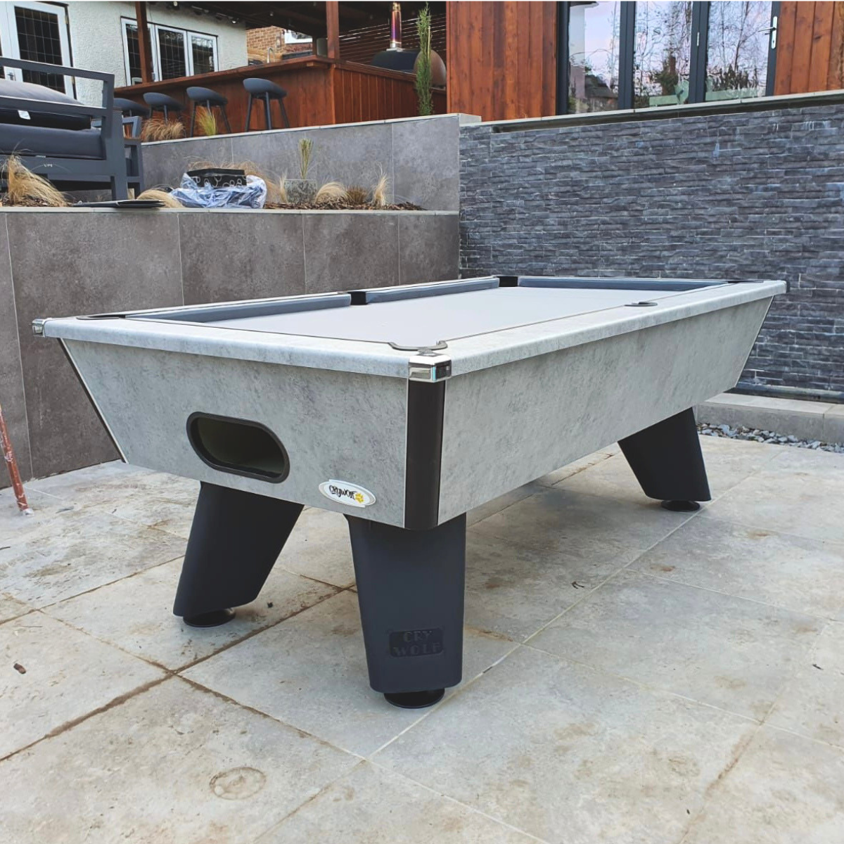 Cry Wolf Outdoor English Pool Table Urban Grey 6ft Or 7ft