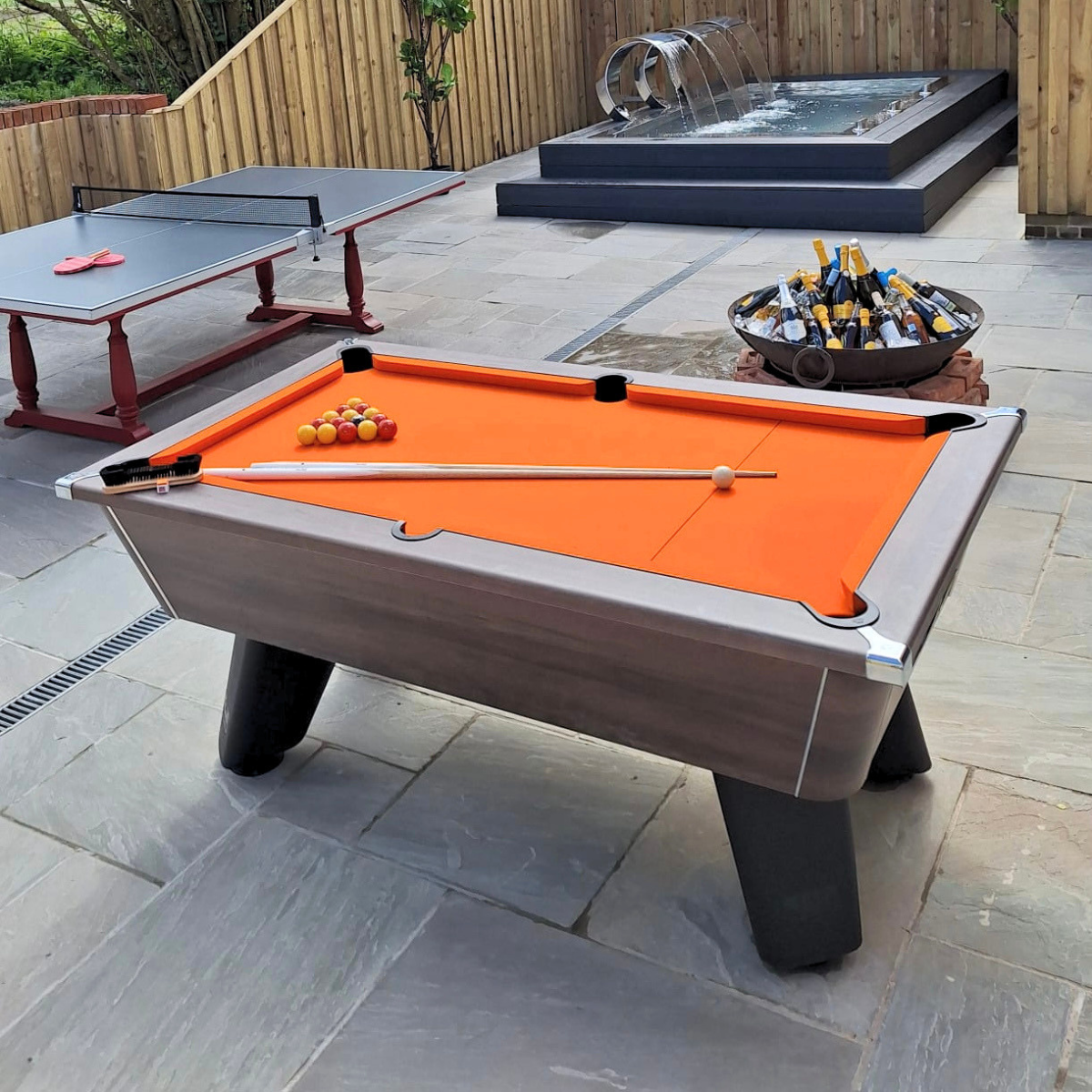 Cry Wolf Outdoor English Pool Table Walnut 6ft Or 7ft