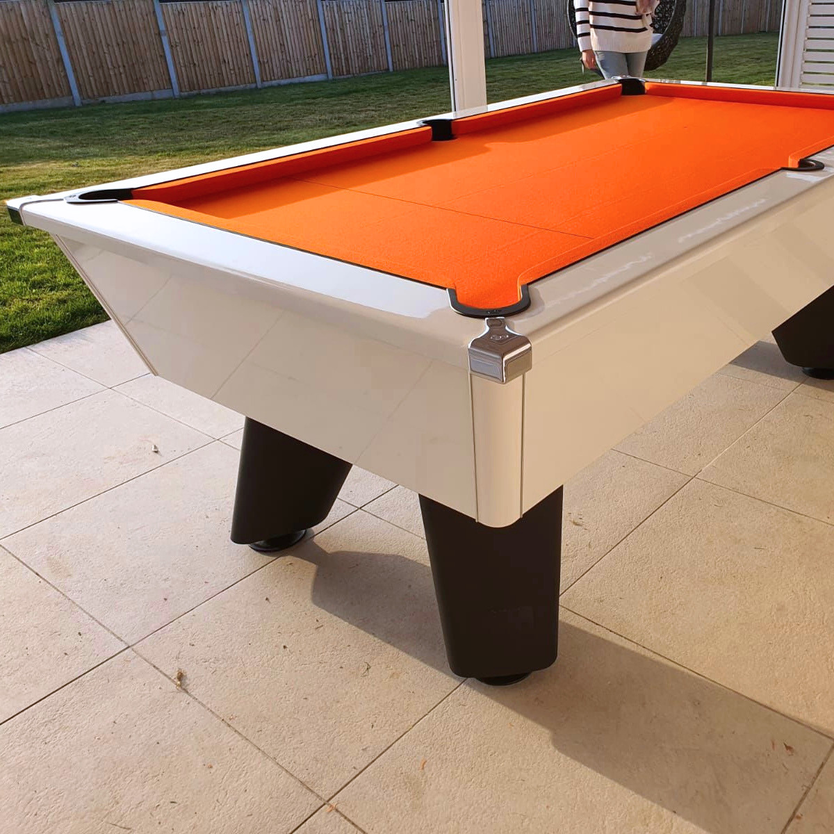 Cry Wolf Outdoor English Pool Table White 6ft Or 7ft