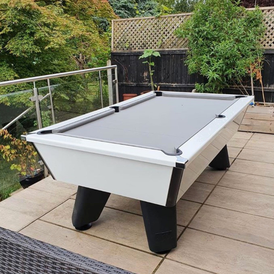 Cry Wolf Outdoor English Pool Table White 6ft Or 7ft