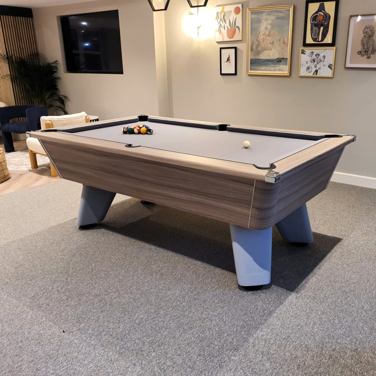 Cry Wolf English Pool Table Driftwood Tournament Edition 6ft Or 7ft