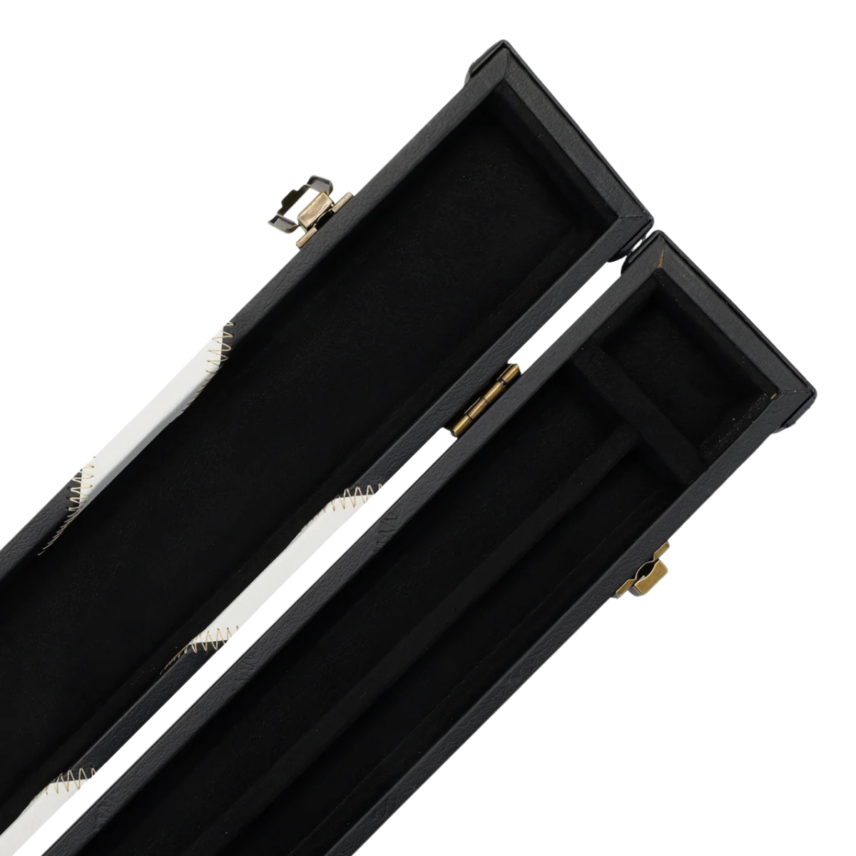 Snooker & Pool Hard Cue Case Centre Joint Black & White - Holds 1 Cue
