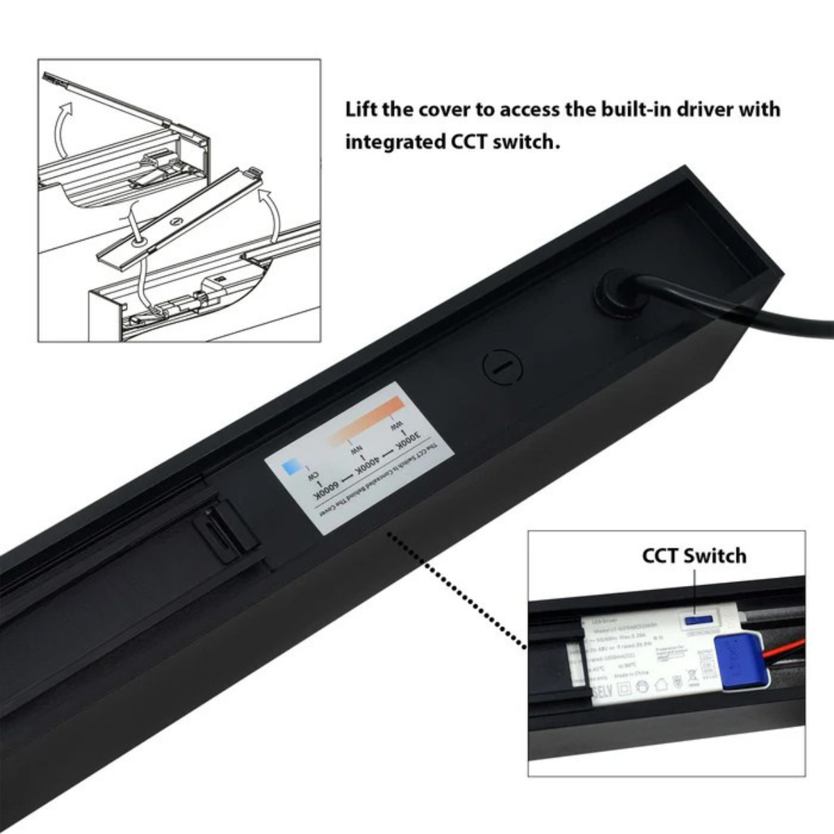 Pool Table Light LED Ultra Slim Beam 150 Black | White