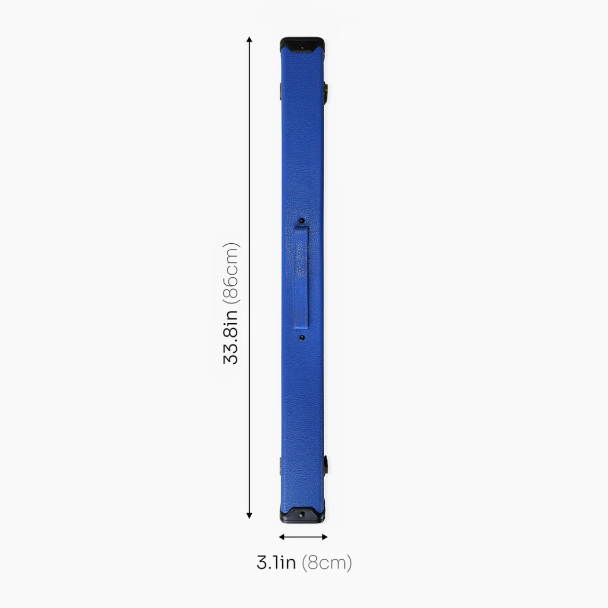 Luxury Snooker & Pool Hard Cue Case Centre Joint Royal Blue - Holds 1 Cue